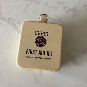 Vintage MS Co. First Aid Kit Metal Box